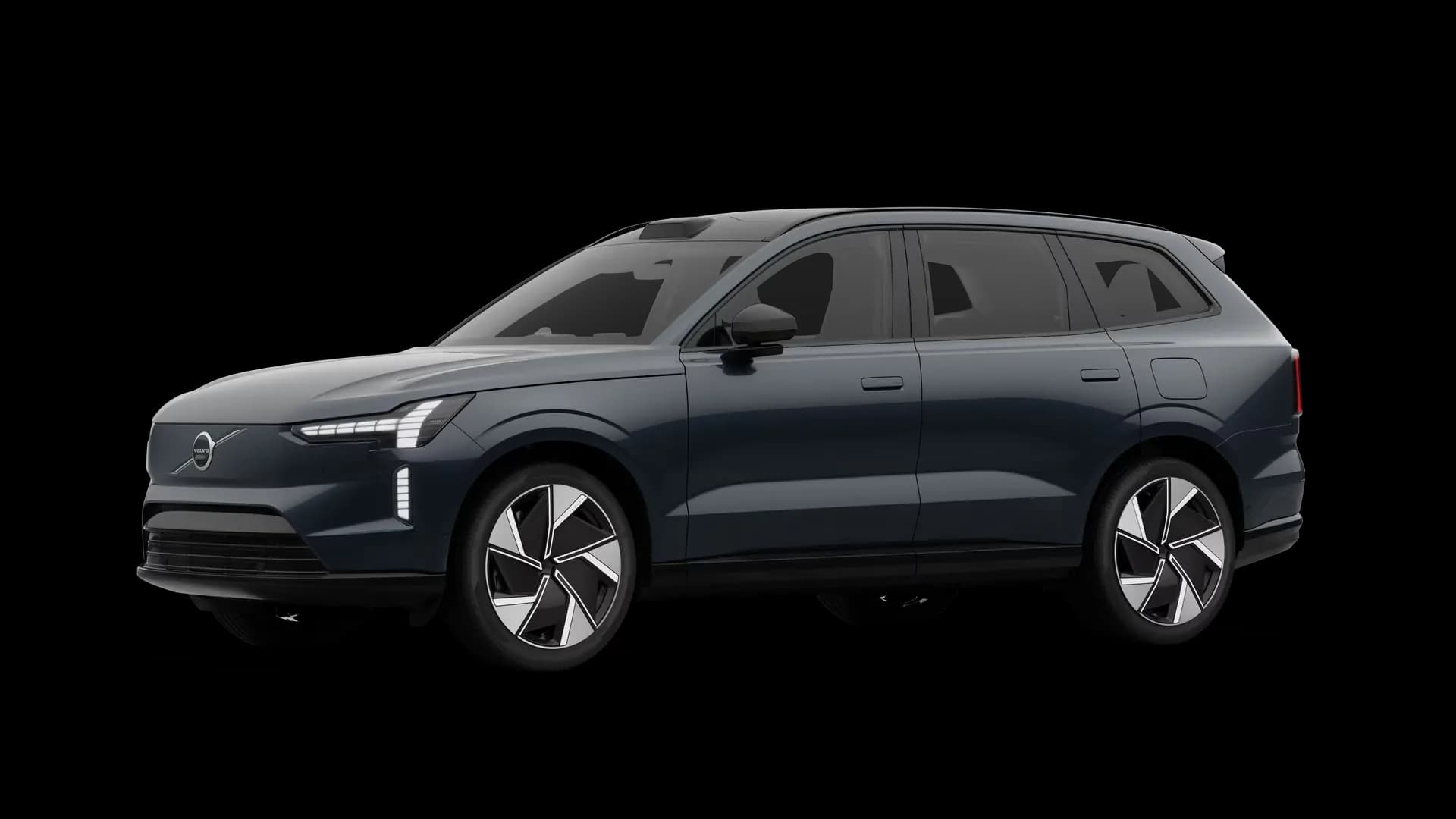 Volvo EX90 na cor Denim Blue Volvo EX90 na cor Denim Blue