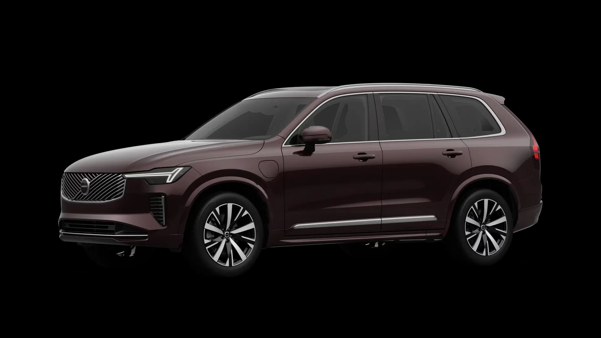 Volvo XC90 na cor Mulberry Red Volvo XC90 na cor Mulberry Red